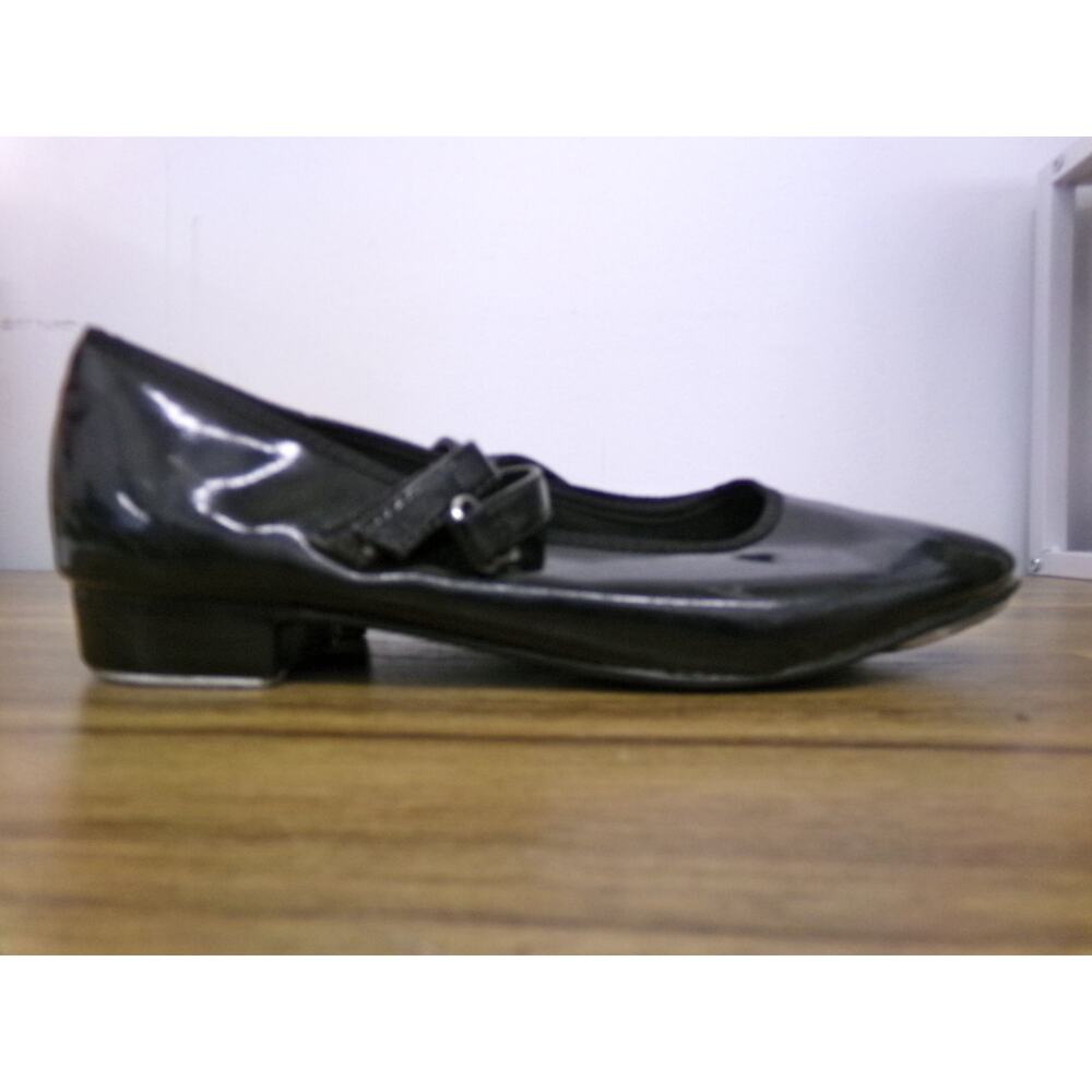 Dance Tan Tap Shoes ABT Kids 1.5 Mary Jane Patent Leather Loop Strap Velcro